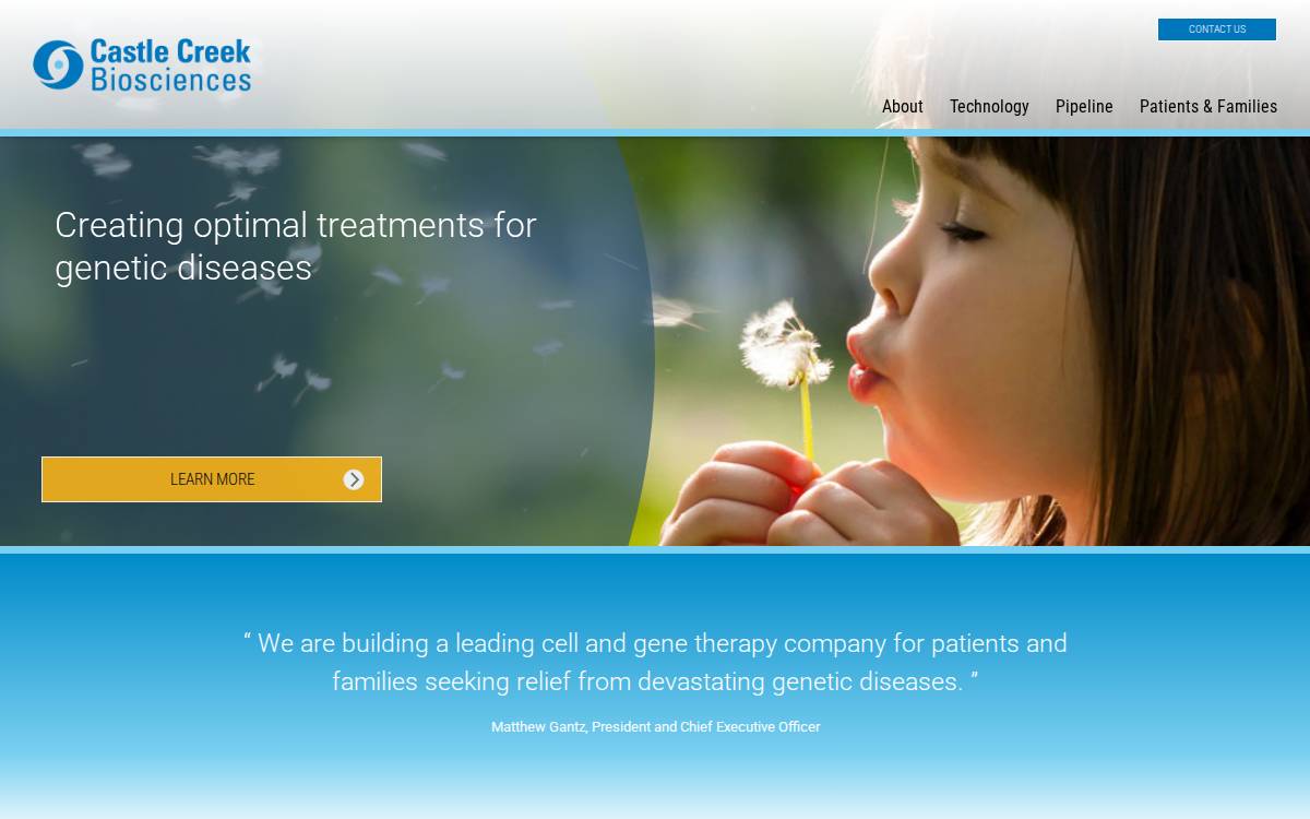 Castle Creek Biosciences website preview