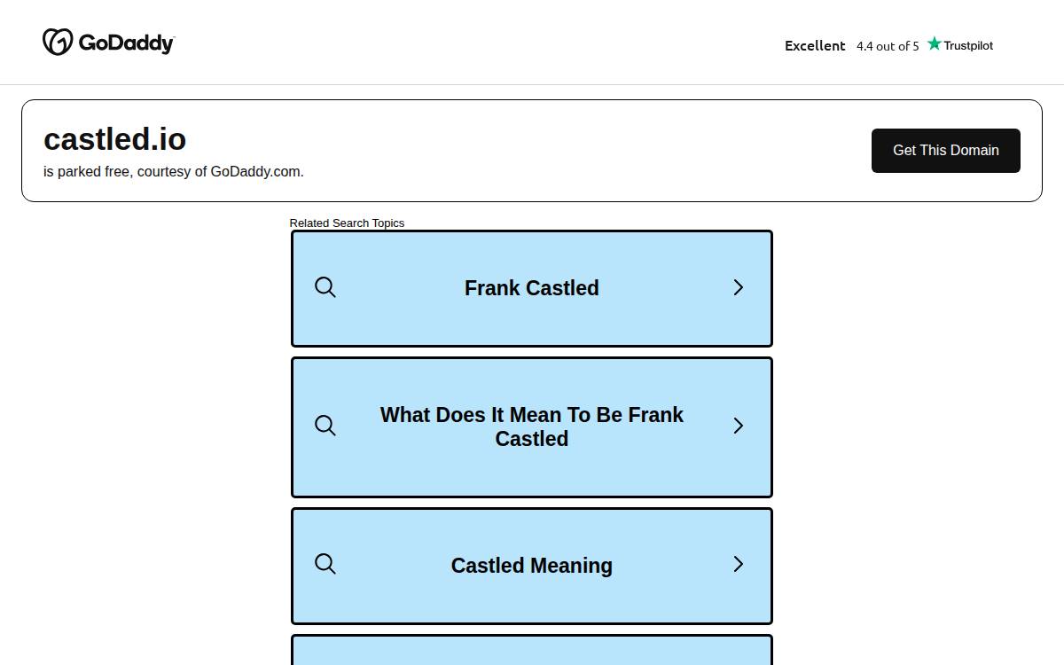 Castled.io website preview