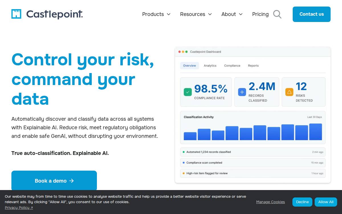 Castlepoint website preview