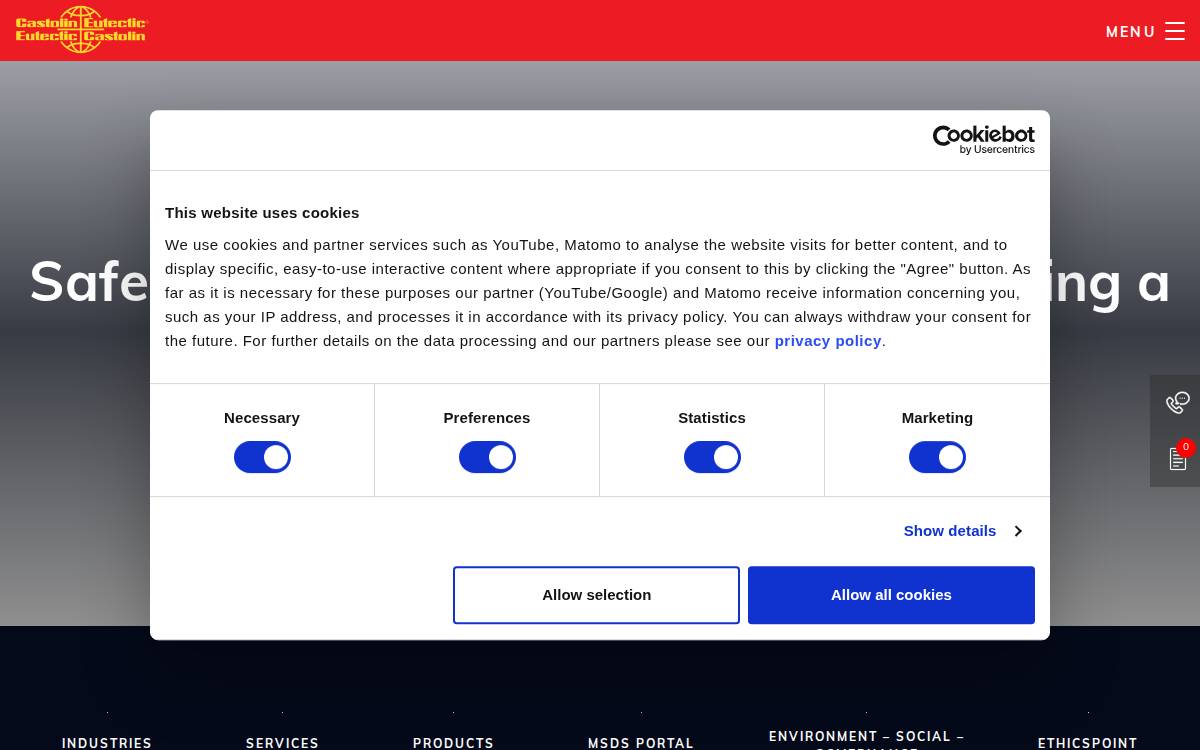Castolin Eutectic website preview