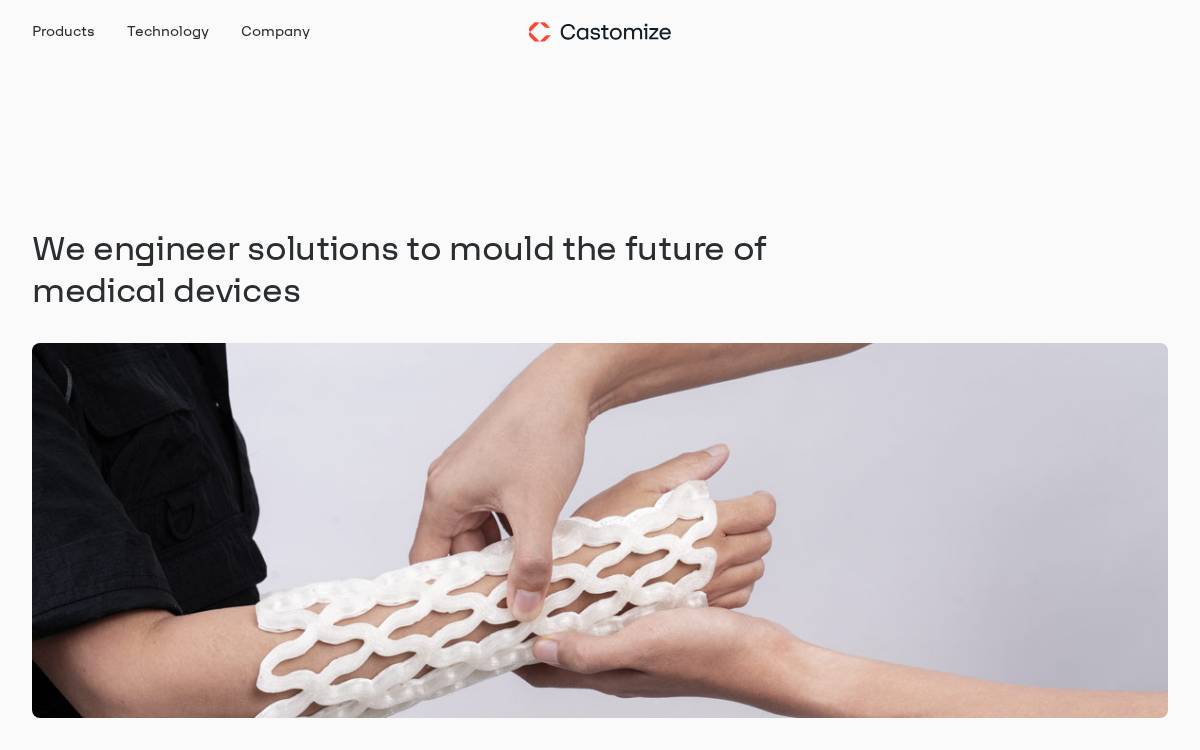 Castomize website preview