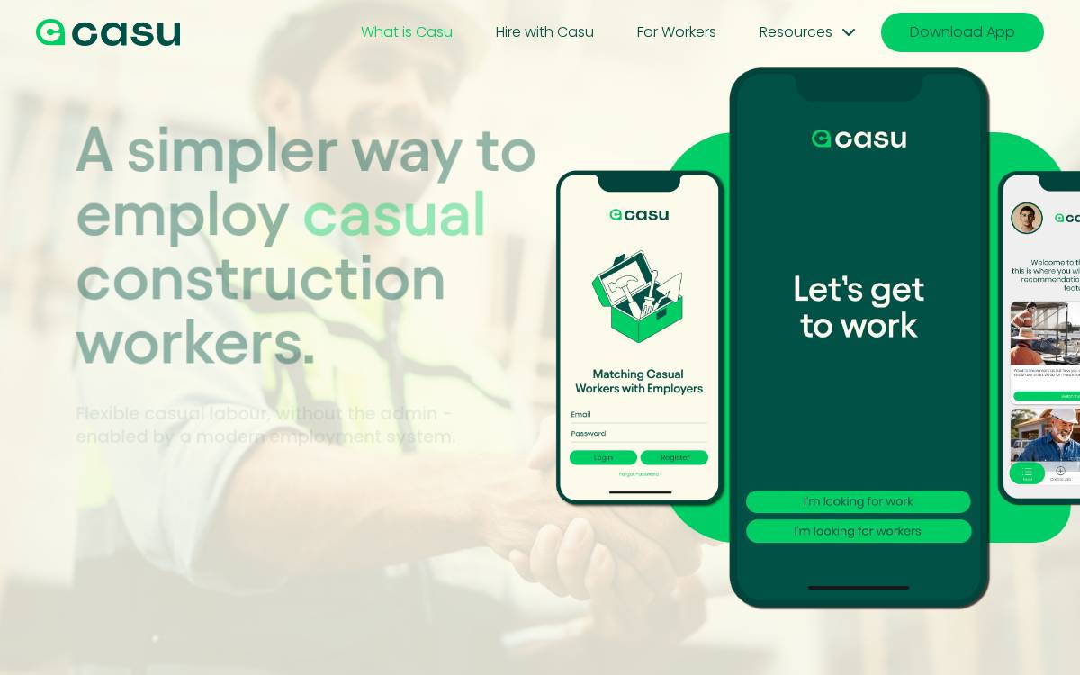 Casu website preview