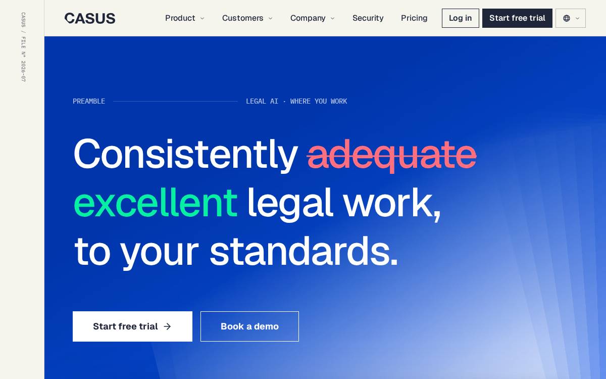 Casus website preview