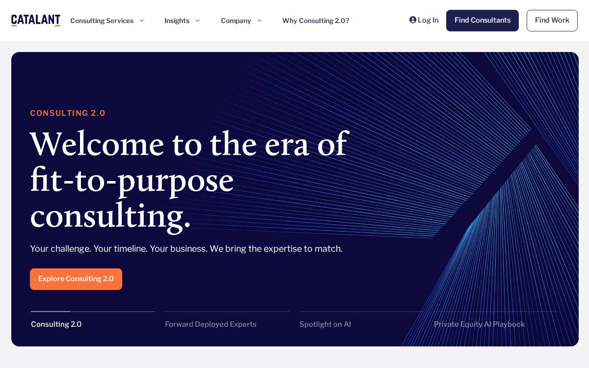 Catalant website preview