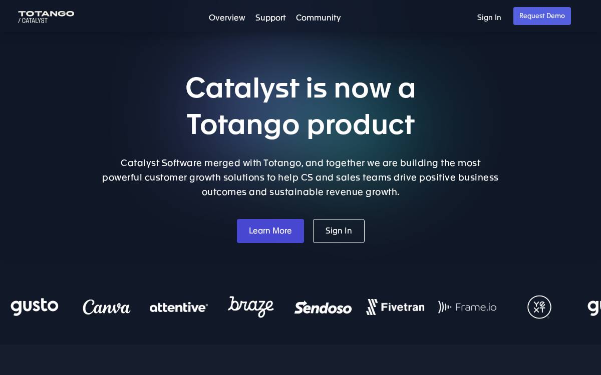 Catalyst website preview
