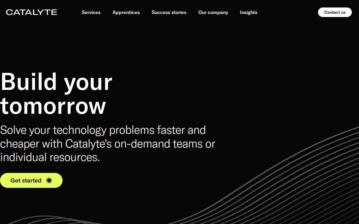Catalyte website preview