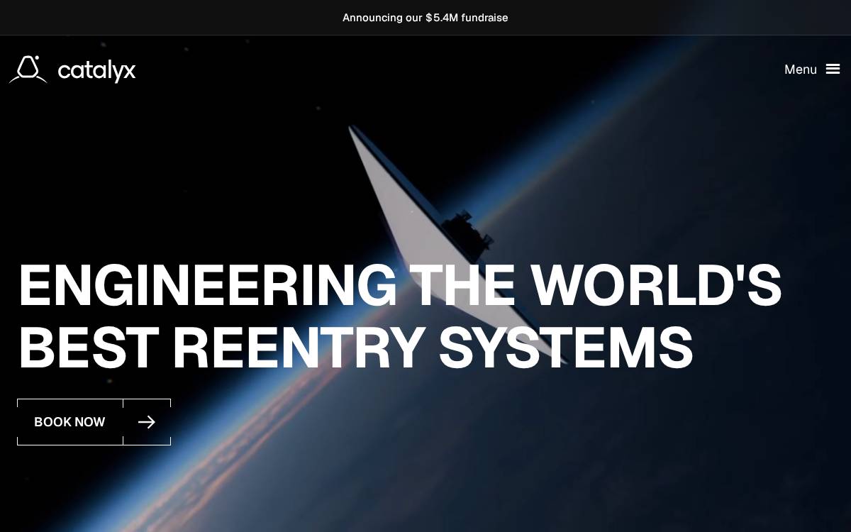 Catalyx Space website preview