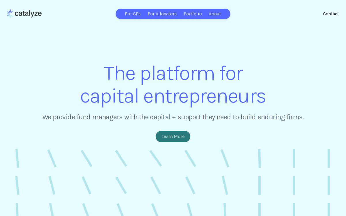 Catalyze website preview