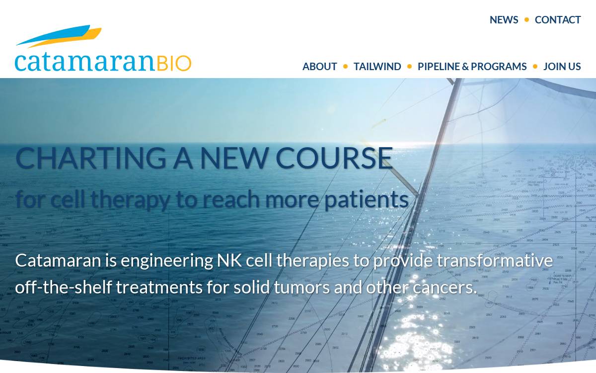 Catamaran Bio website preview