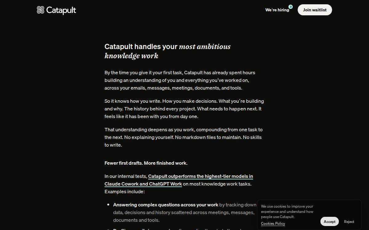 Catapult Consumer Seed website preview