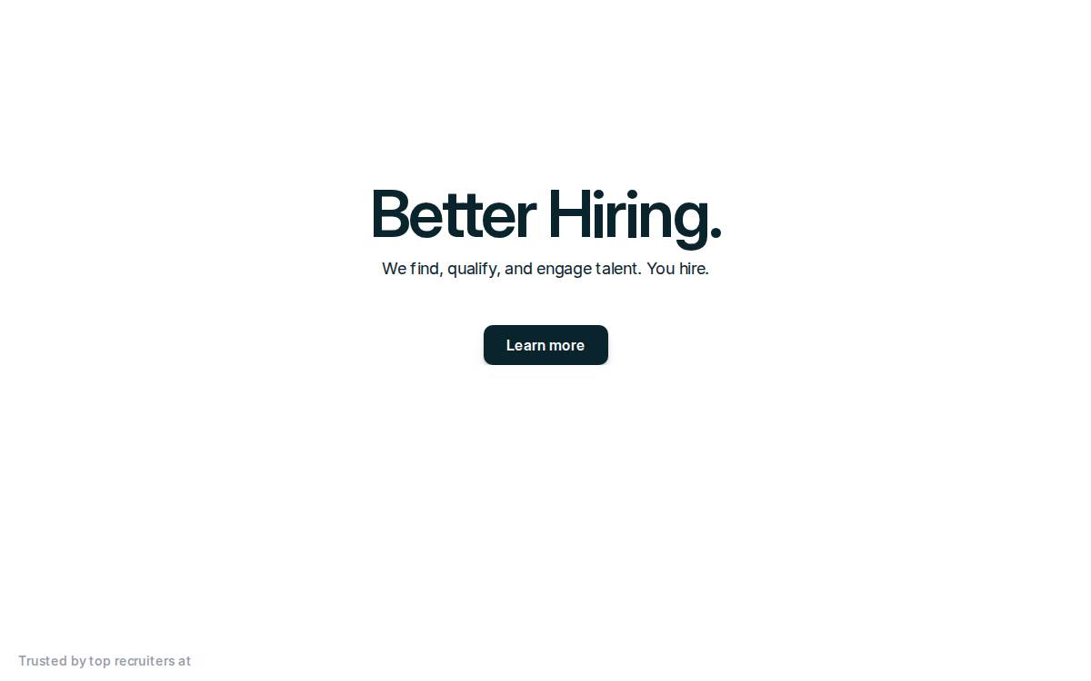 Catch Talents website preview
