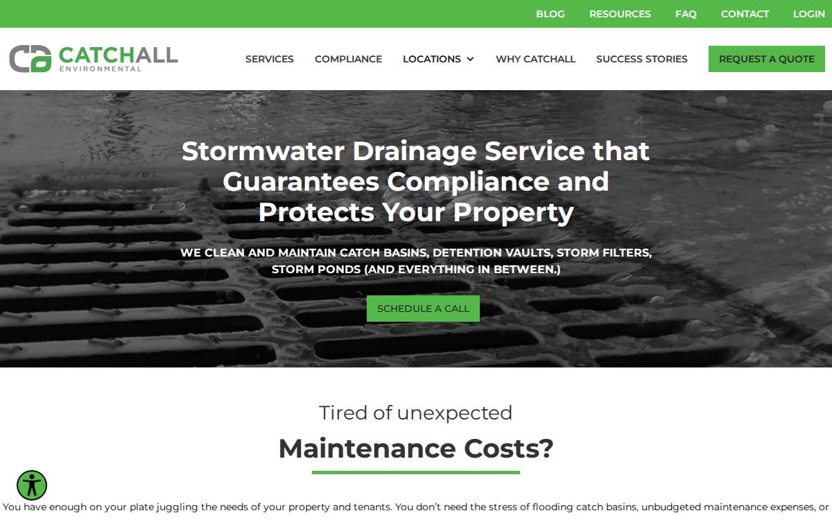 Catchallenvironmental website preview