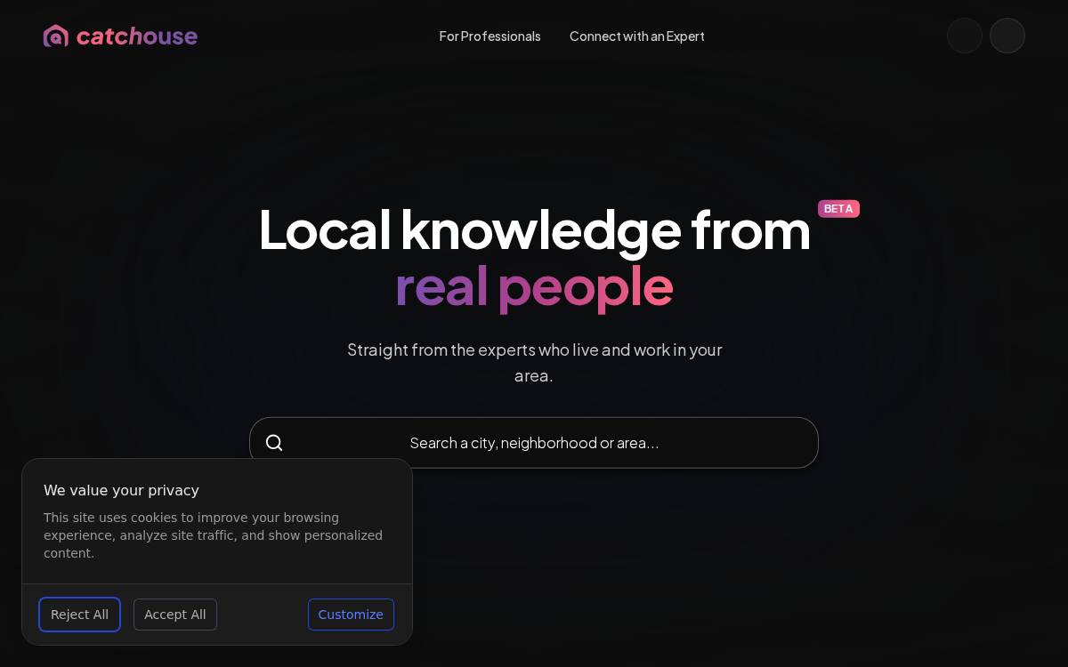 Catchouse website preview