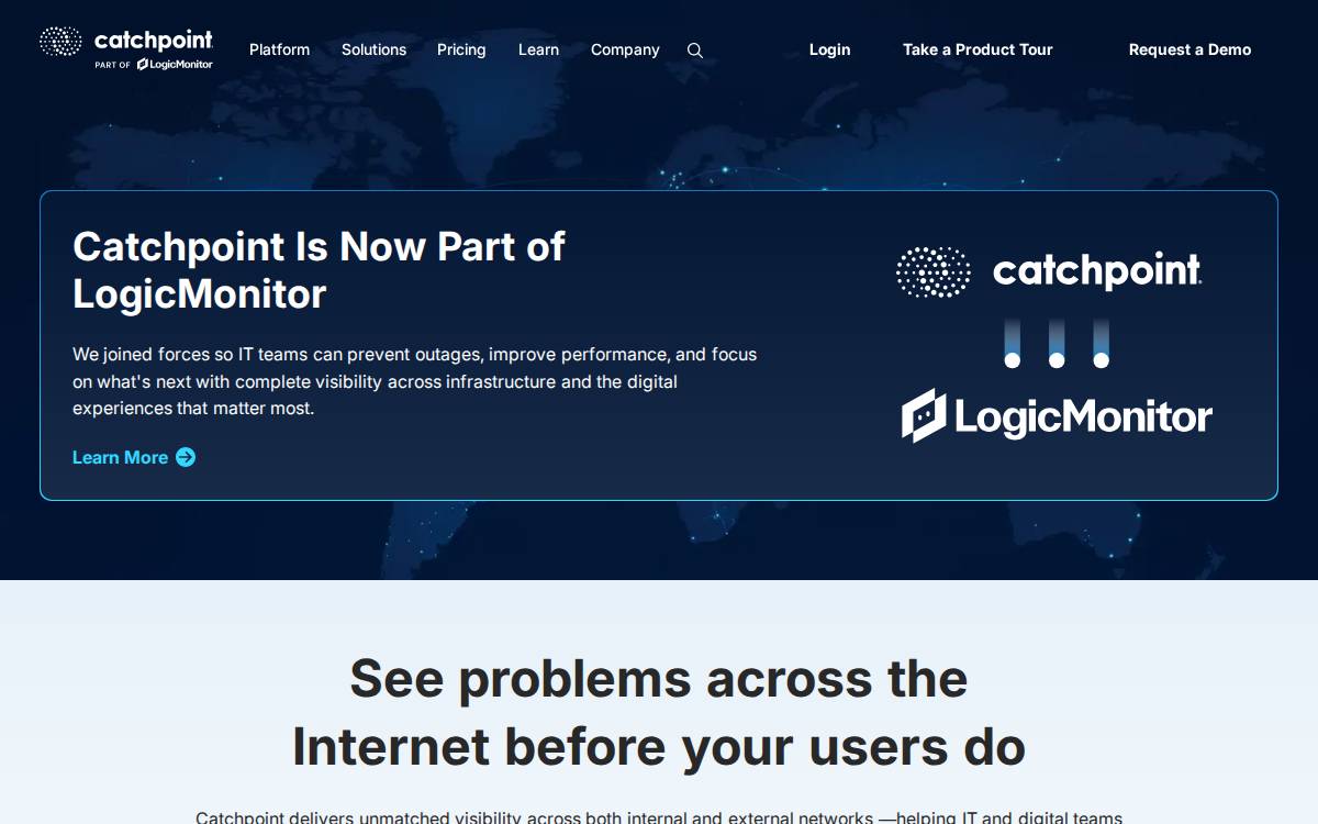 Catchpoint website preview