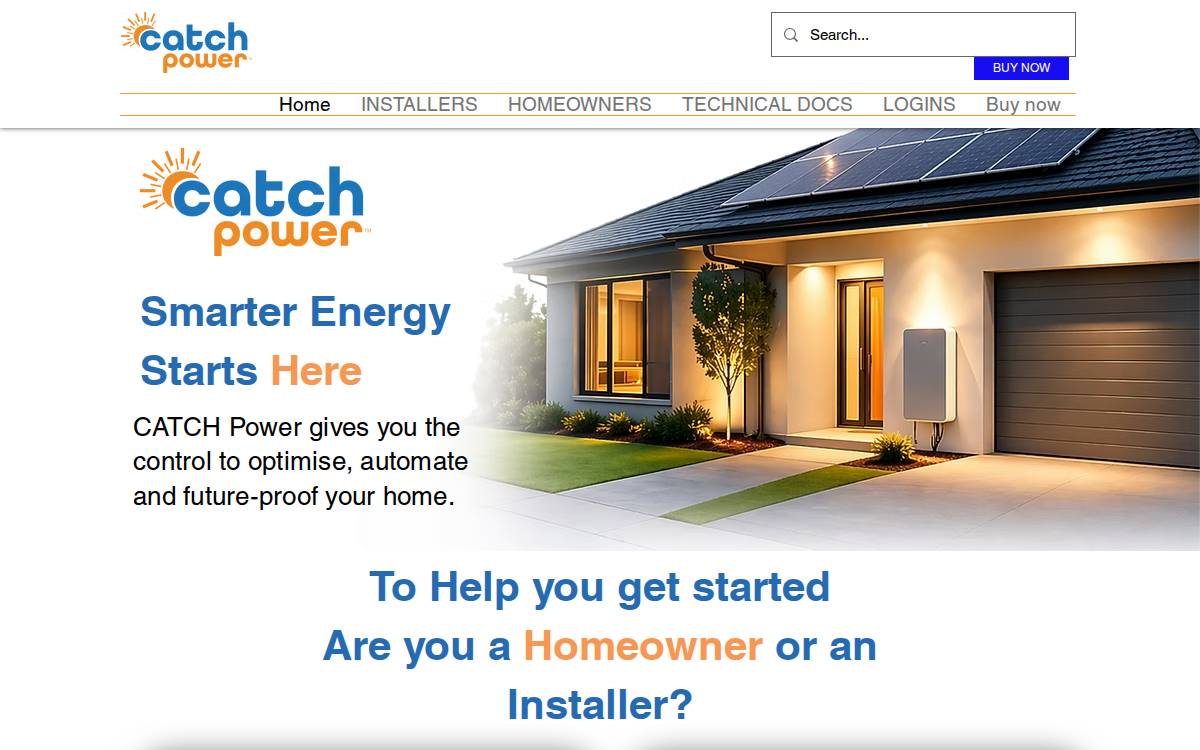 Catchpower website preview