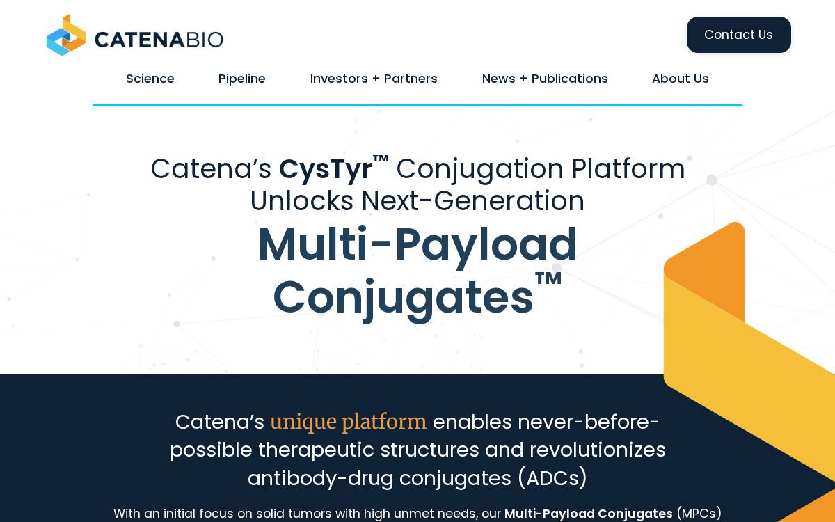 Catena Biosciences website preview