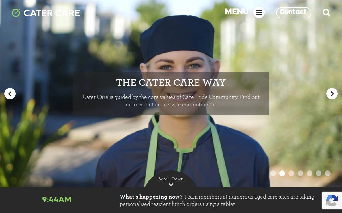 Cater Care website preview