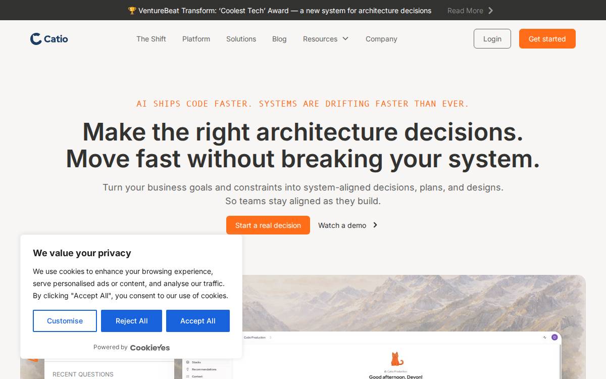 Catio website preview