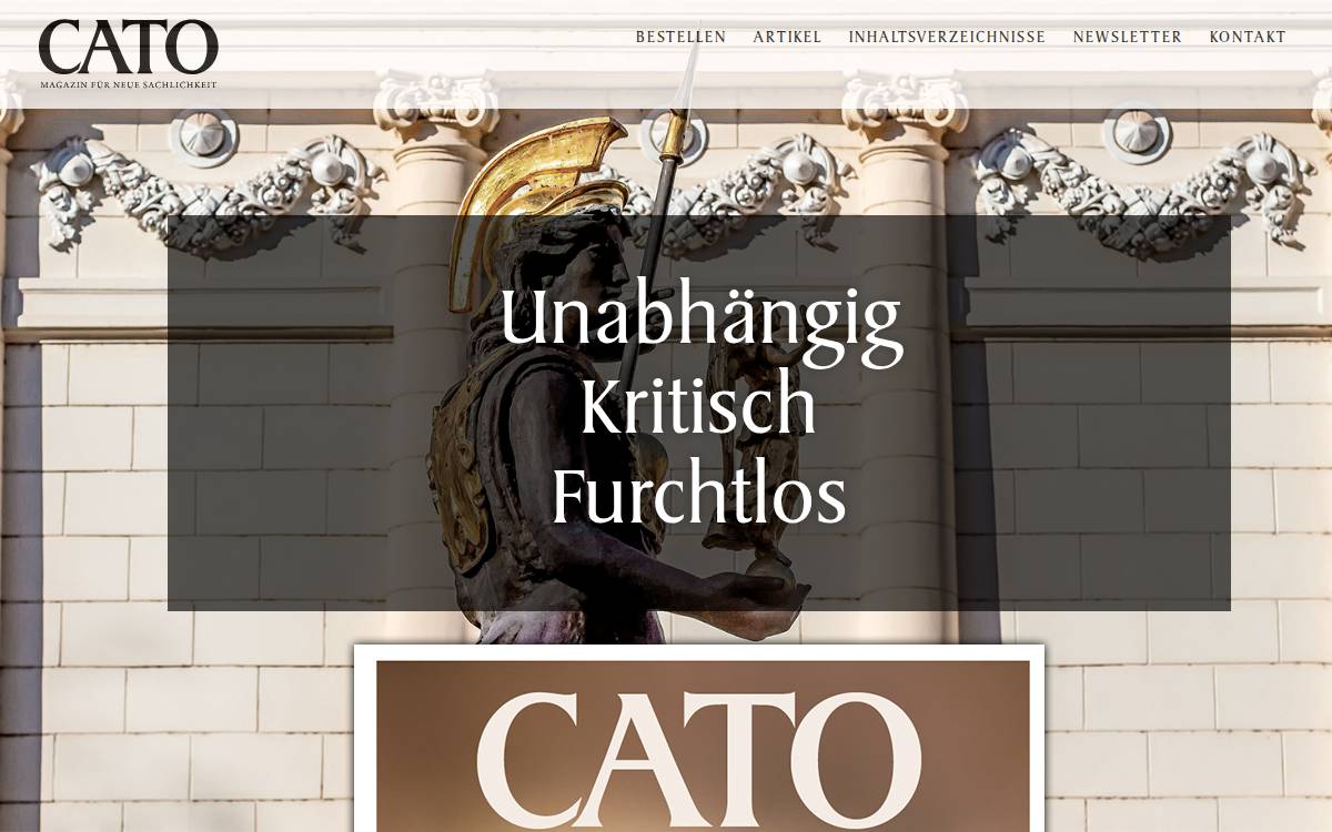 Cato website preview