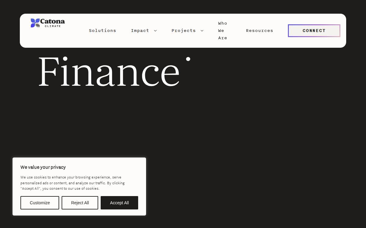 Catona Climate website preview