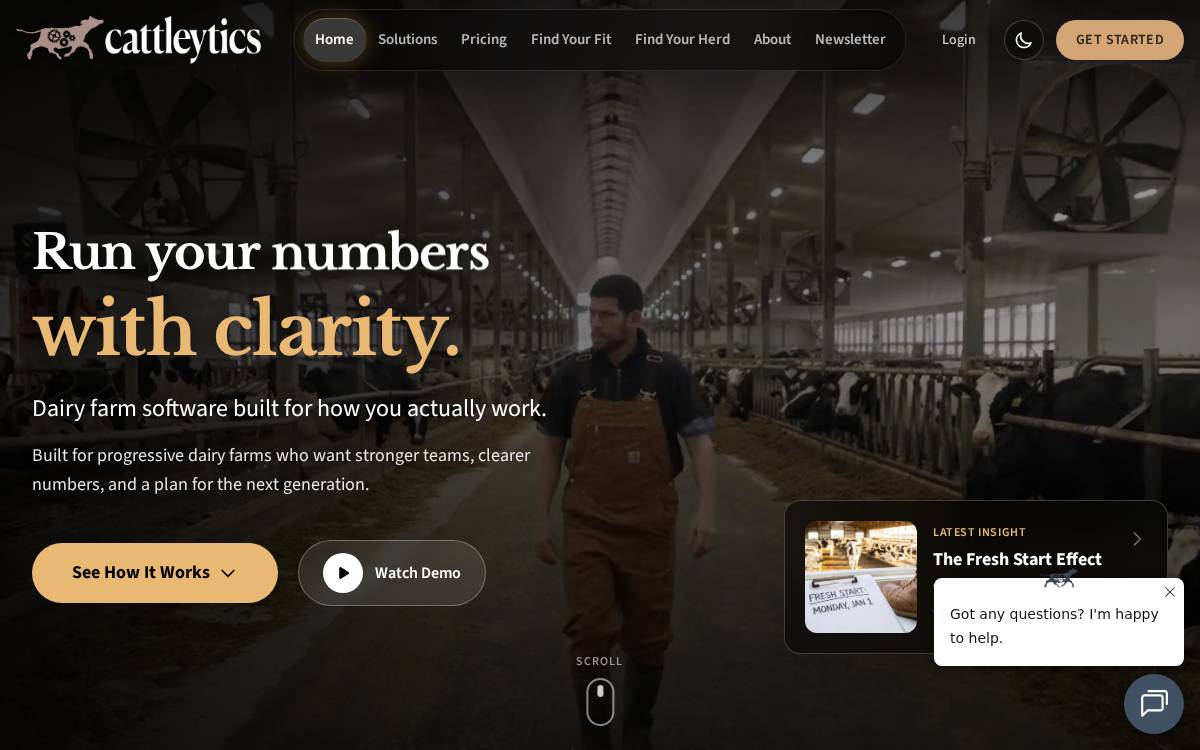 CATTLEytics website preview