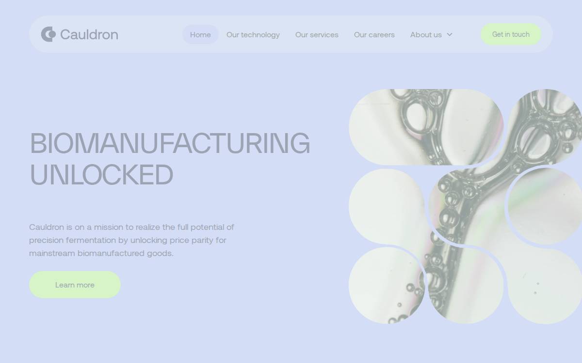 Cauldron Ferm website preview