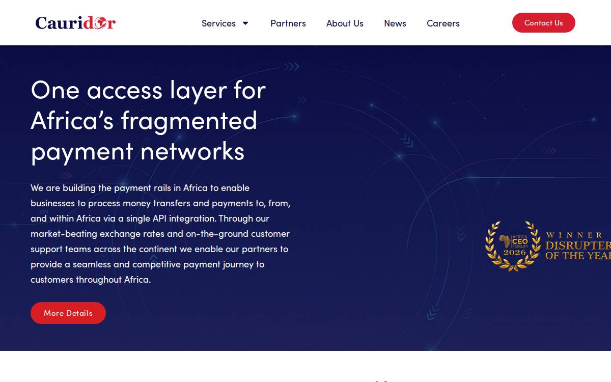Cauridor website preview