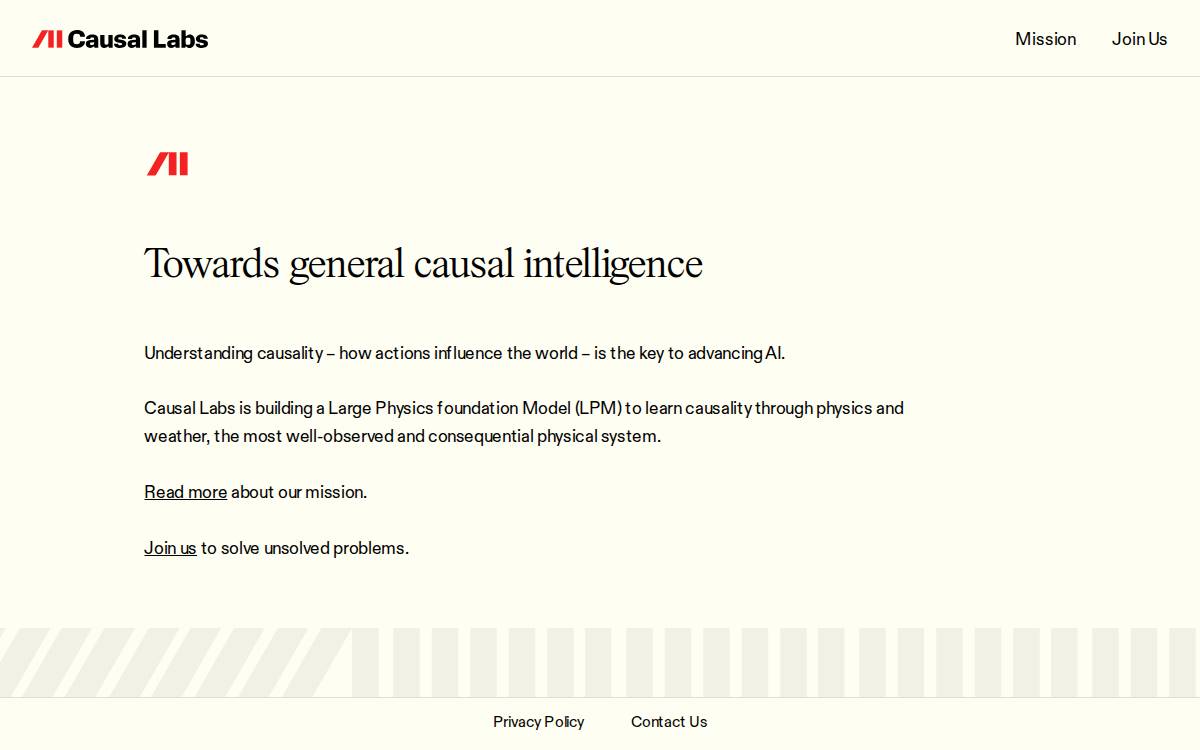 Causal Labs website preview