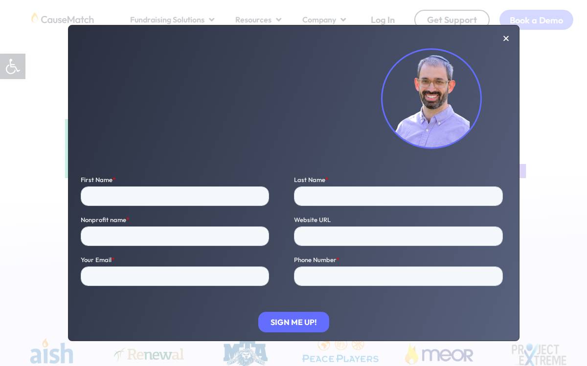 CauseMatch website preview