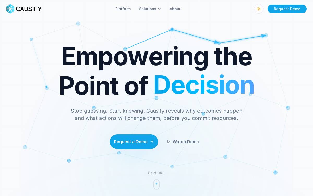 Causify AI website preview