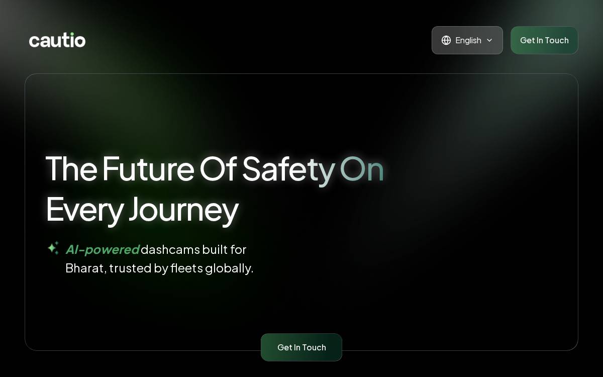Cautio website preview