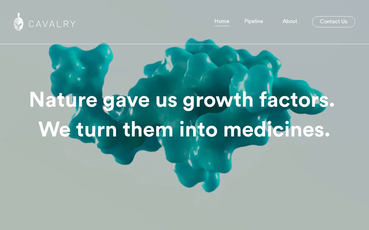 Cavalry Biosciences website preview