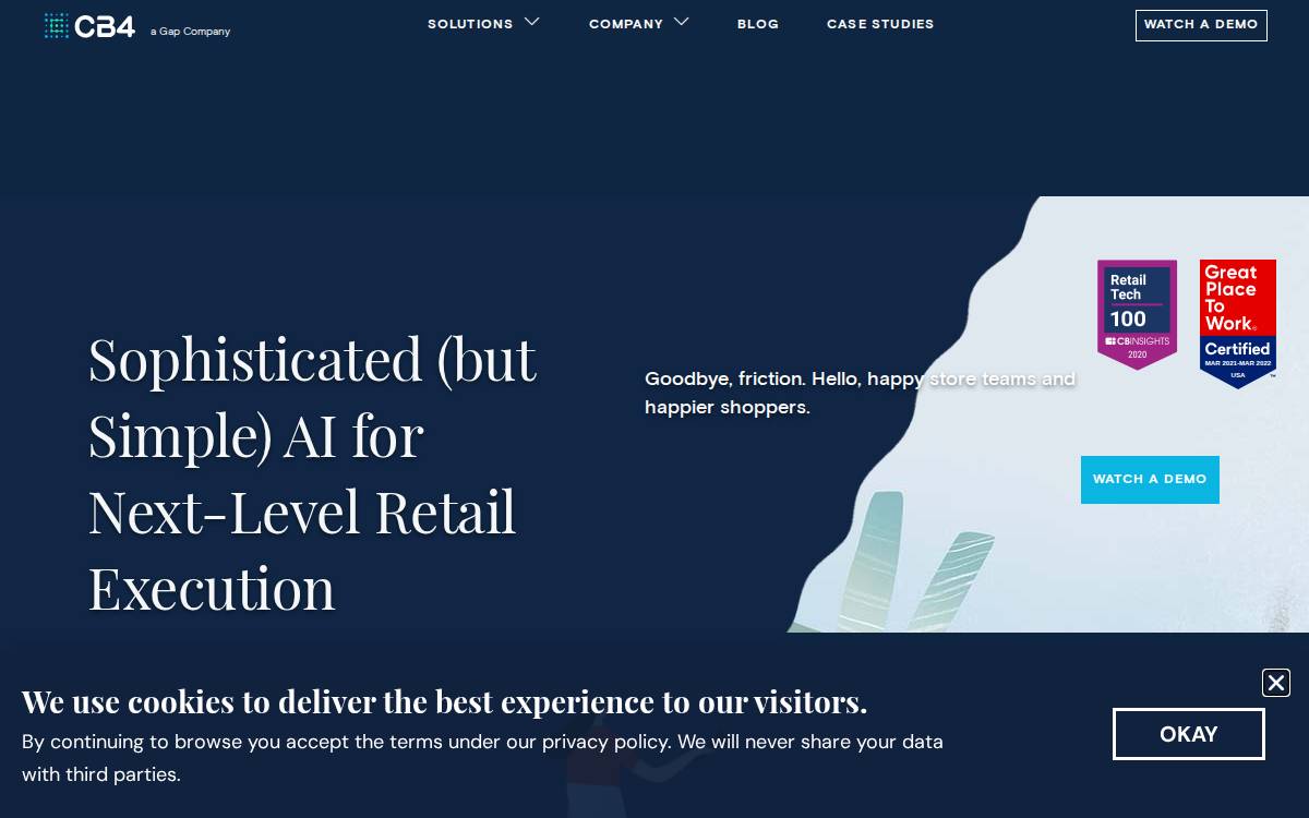 C B4 website preview