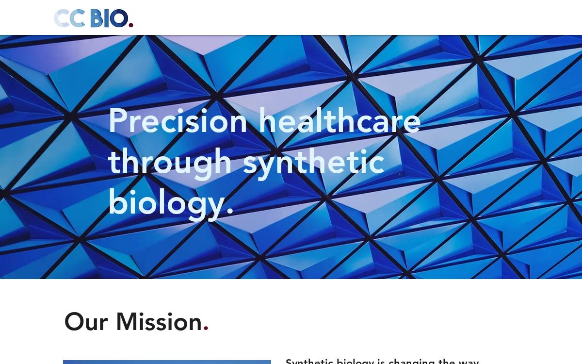 CC Bio website preview