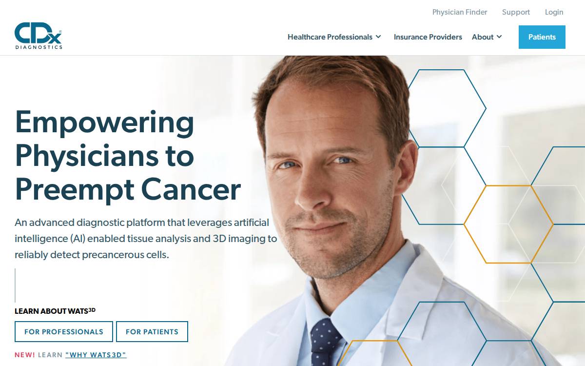 Cdxdiagnostics website preview