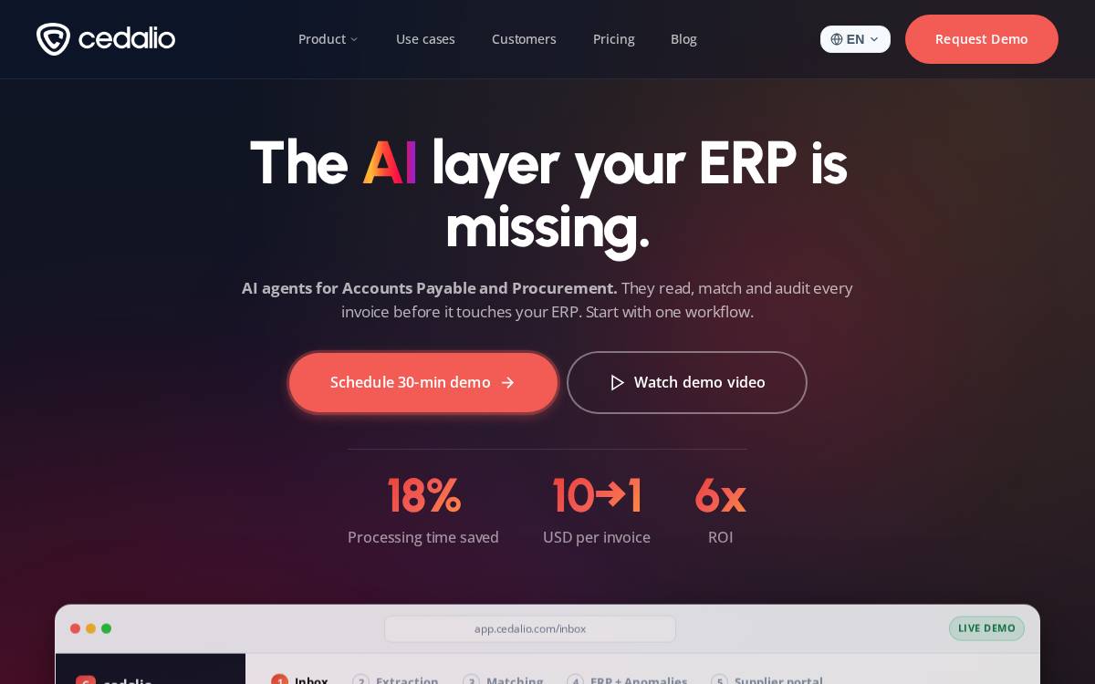 Cedalio website preview