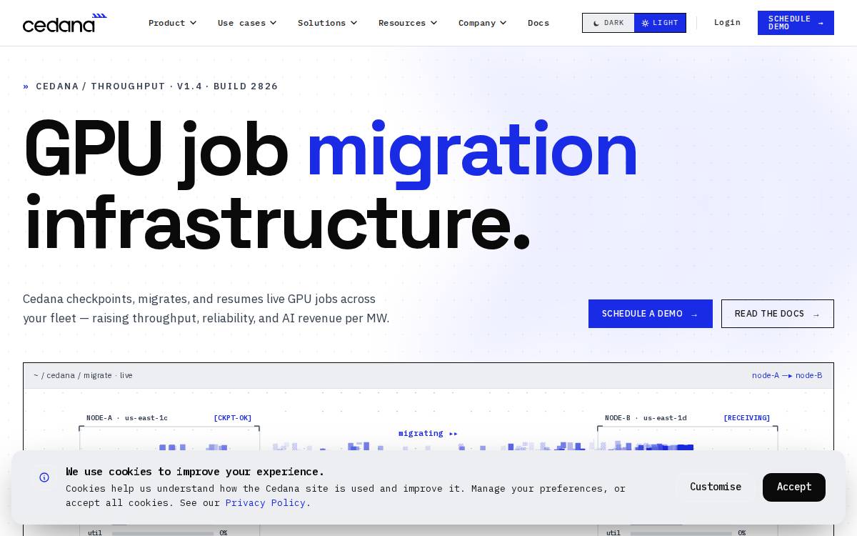 Cedana website preview