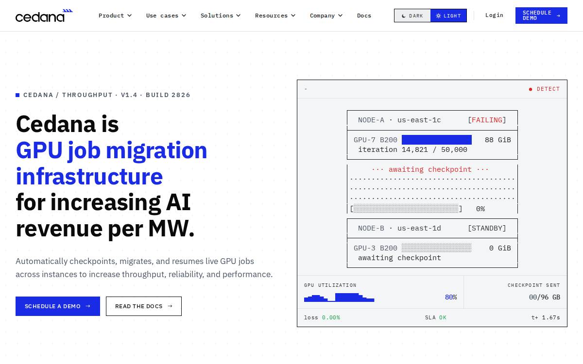 Cedana website preview