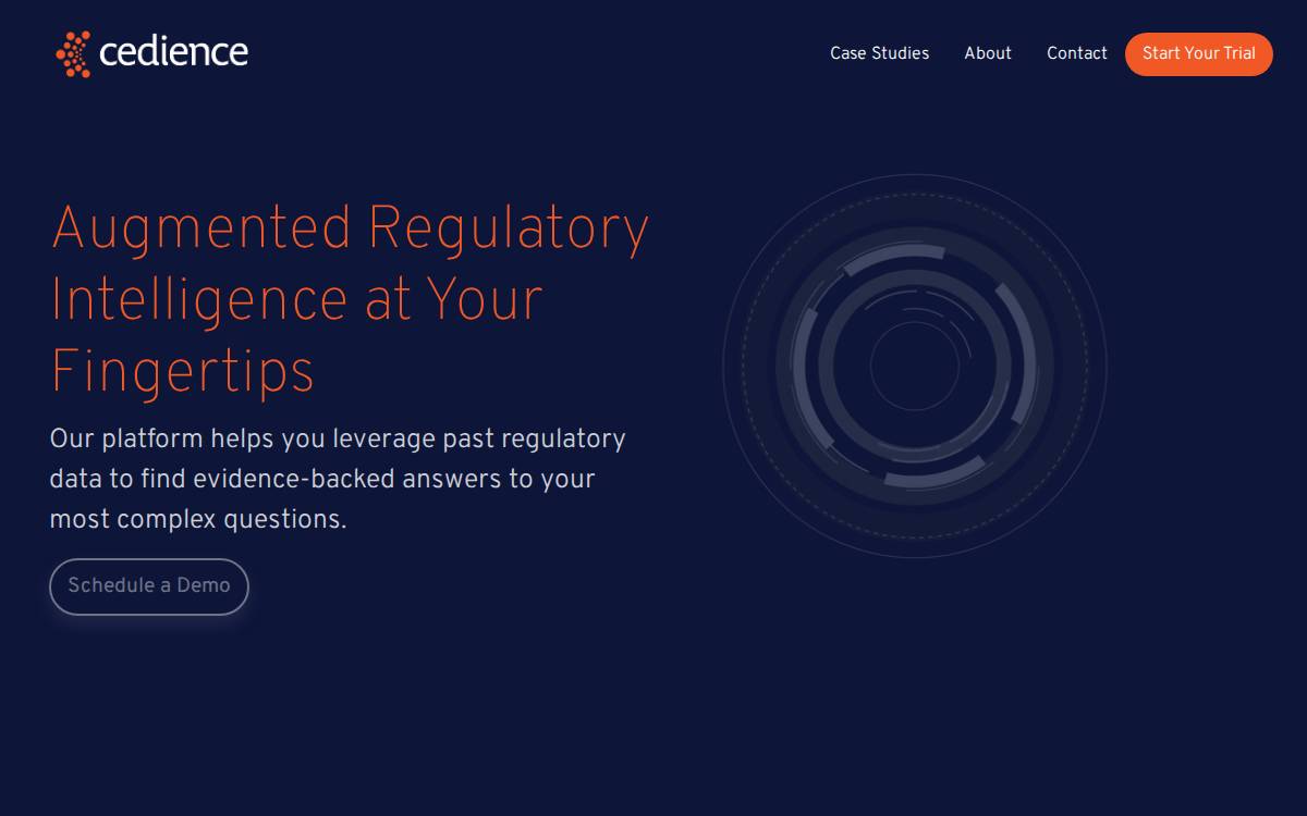 Cedience website preview