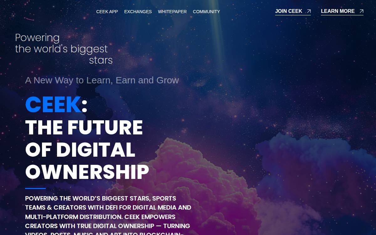 CEEK website preview