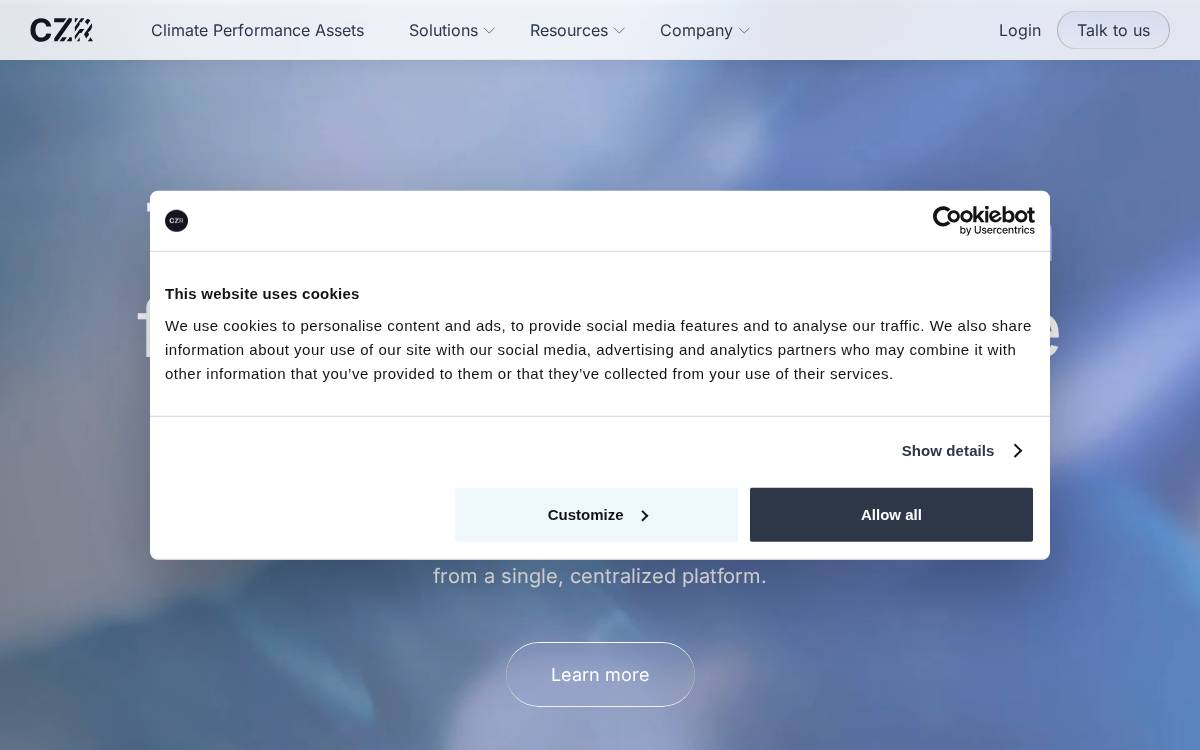 Ceezer website preview