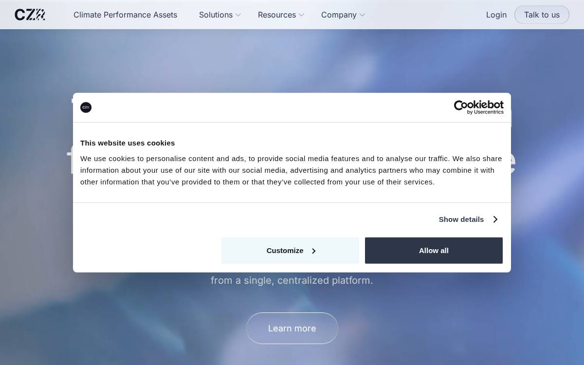 Ceezer website preview