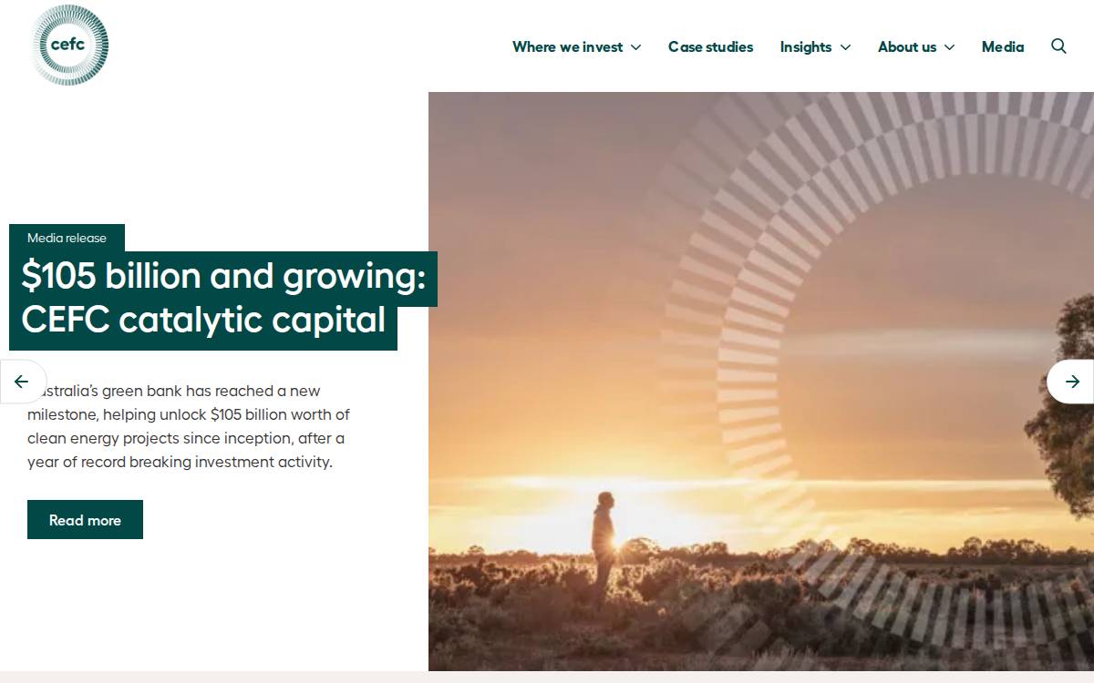 CEFC website preview
