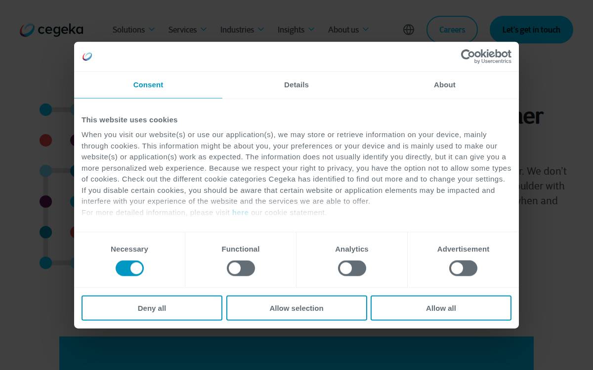 Cegeka website preview