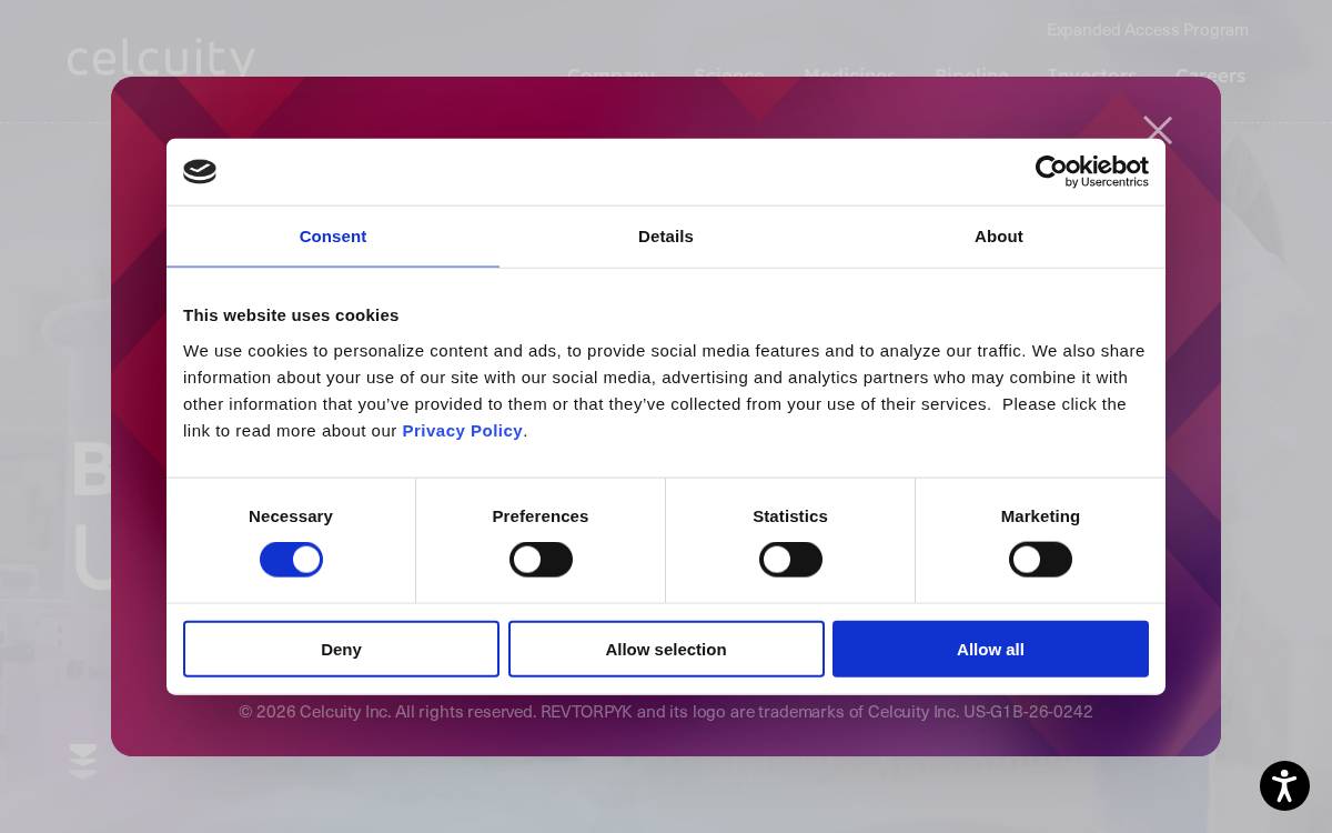 Celcuity website preview