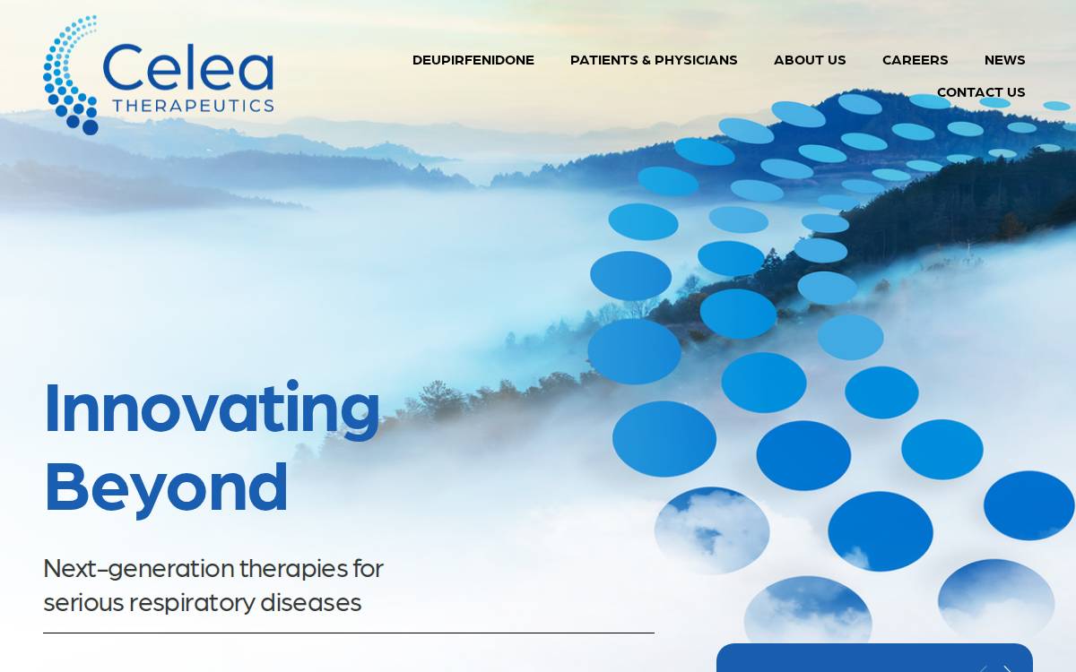 Celea Therapeutics website preview