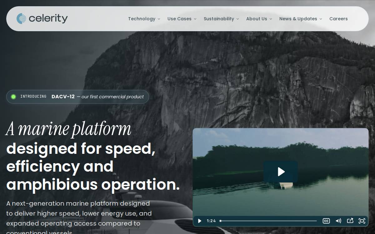 Celerity Craft Inc. website preview