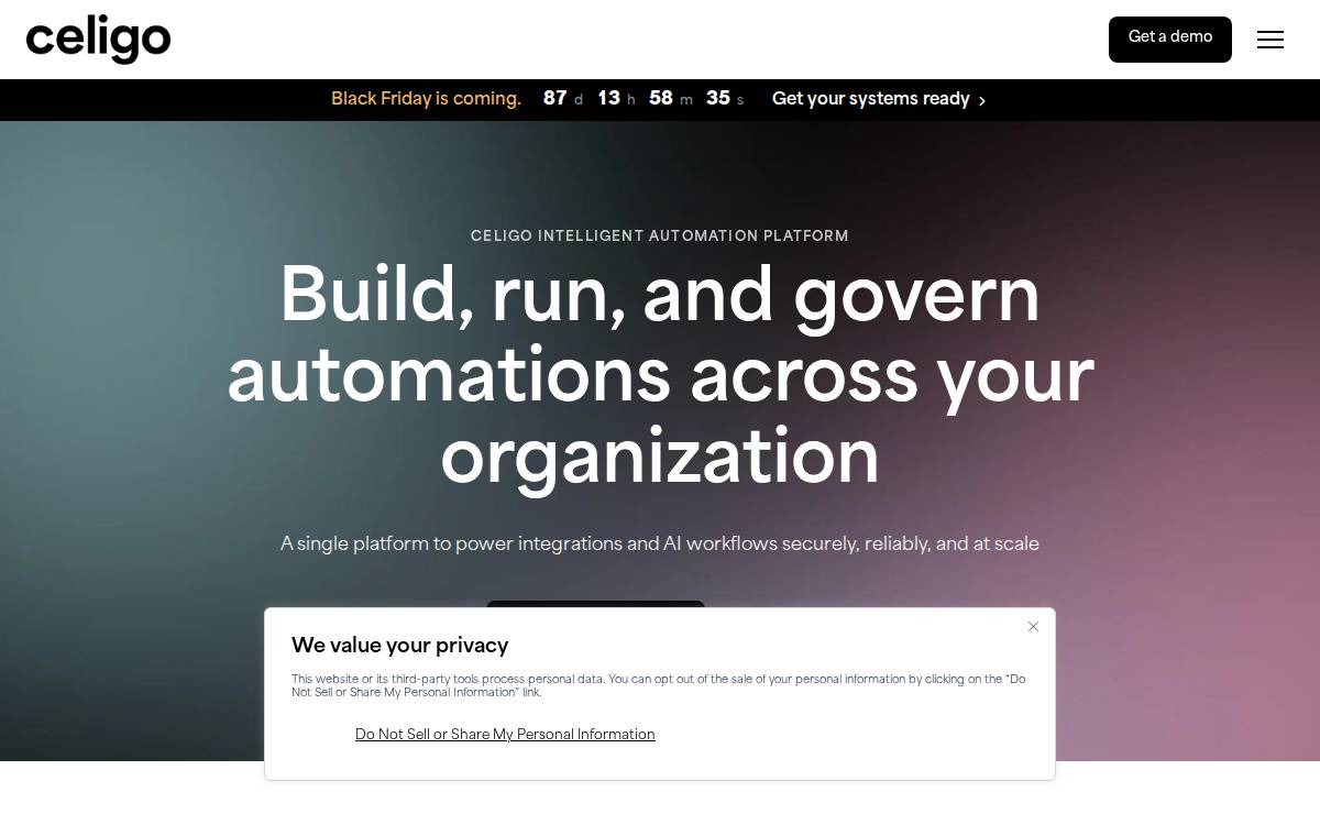 Celigo website preview