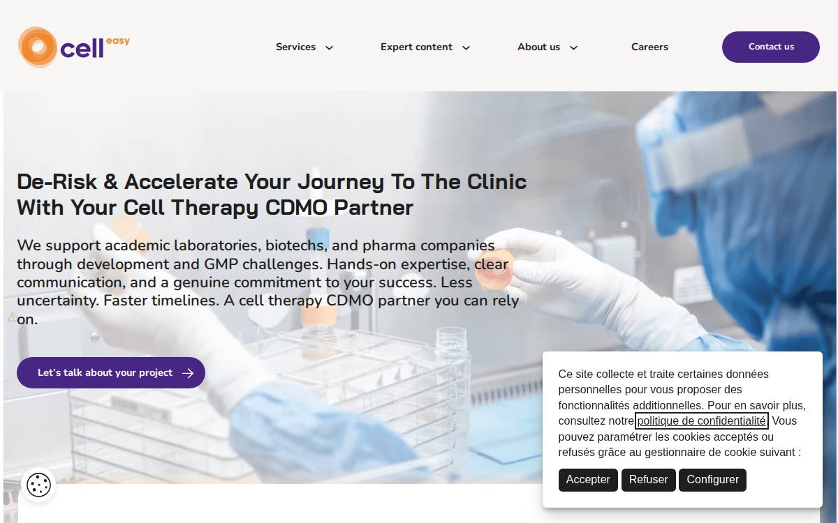 Cell-Easy website preview