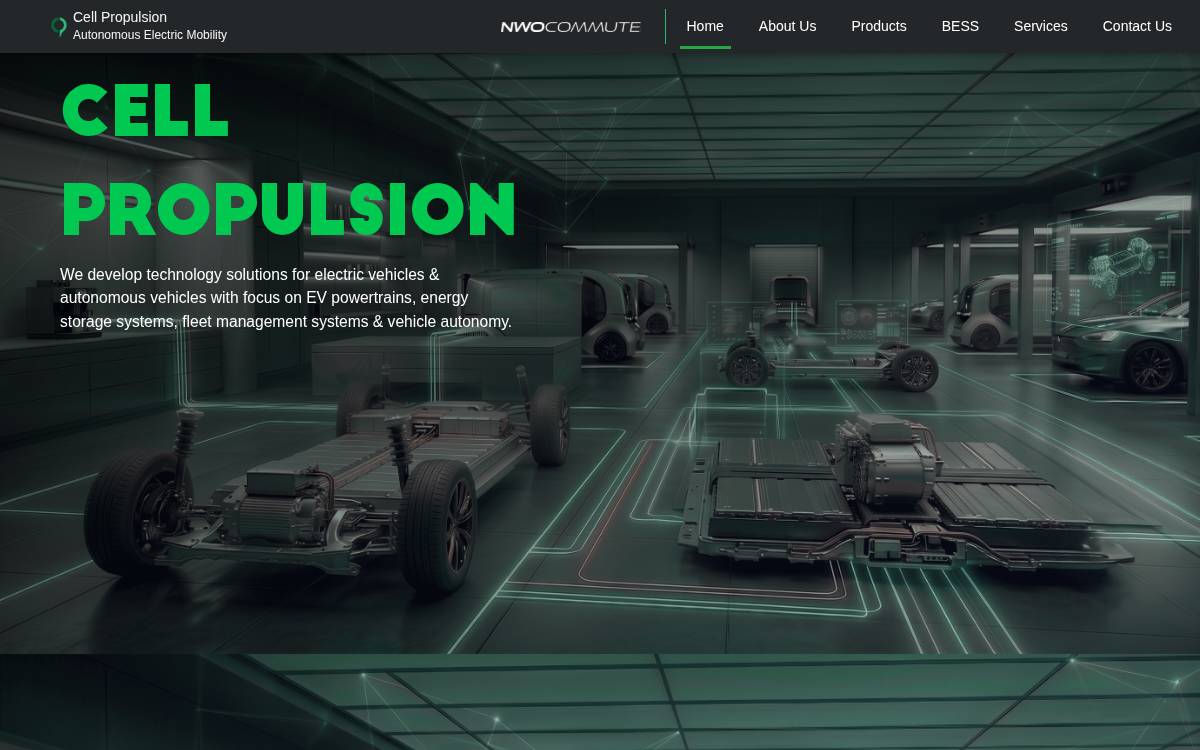 Cell Propulsion website preview